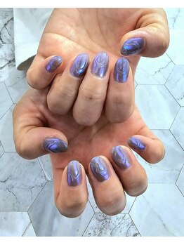 リリールレーブ(LiLy Le Reve)/ブルーオーロラ★うねうねネイル