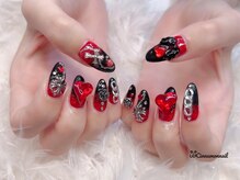 シナモンネイル(cinnamonnail)/赤ネイル