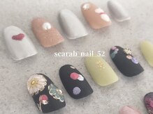 スカラべネイル52 春日部(Scarab Nail 52)/お着物に合わせて*和柄ネイル