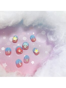 ネイルアトリエ いちごパフェ/キキララネイル