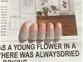 花びらガラスネイル☆