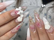 テネル 横浜(tener)/>>トレンド薔薇ネイル♪