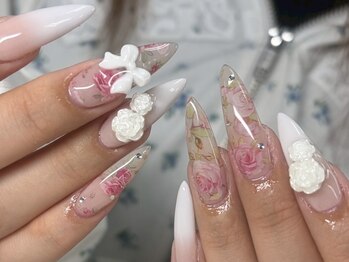 テネル 横浜(tener)/>>トレンド薔薇ネイル♪