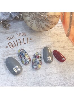 ネイルサロン クイル(QUILL)/12月ツイード☆2