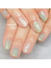 たゆ ネイル(たゆnail)/夏のオーロララメネイル＊