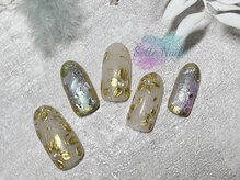 セッテネイル(Sette Nail)/ミラーフラワー×マグネット