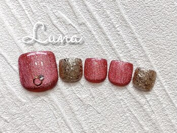 ネイルアンドまつ毛エクステ ルーナ イオンモール東久留米店/フット定額8900円