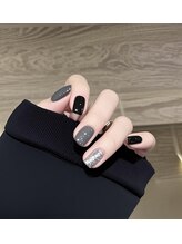 ユミネイル(Yumi Nail)/黒＋グレー