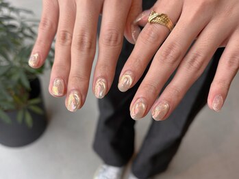 レトネイル レトネイル 大阪梅田(reto nail)/オーロラ/オフィス/夏/フット