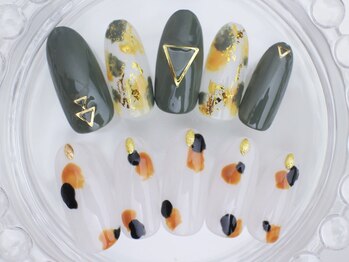 ネイルサロン あかねいろ/秋冬　ニュアンスアート　