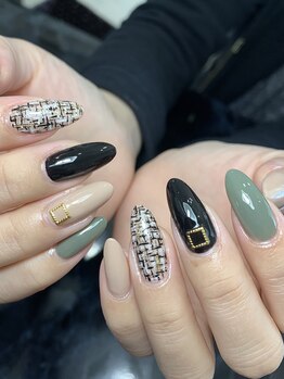 レディグリッター(Lady glitter)/ツイード×ダークカラー