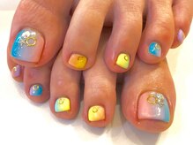 ネイルサロンアンドネイルスクールアートローズ 町田店(Art Rose)/10本フリーアート♪FOOTネイル