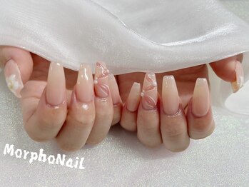 モルフォネイル(Morpho nail)/#4本アートネイル