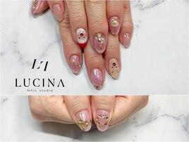 c-129 クリスマスネイル