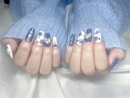 シンプル持込　推しネイル