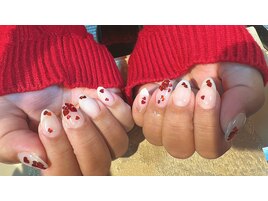 ハート尽くしネイル