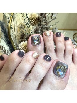 ルミナ 高崎店(Lumina)/秋フットネイル