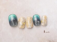 アイネイルズ 横浜EAST店(I-nails)/ヤシの木海ネイル