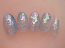 ネイルサロン フローリア(nail salon Florir)/透明感カラー　くすみブルー　