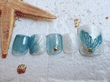 ネイルキュート アンド クールラッシュ 亀有店(nailcute & CoolLash)/フット♪マーメイドネイル