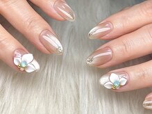 ジューシー ネイル(Juicy Nail)の雰囲気（サロンで人気のマグネット☆3Dフラワーで存在感のある指先に！）