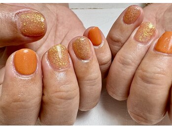 ジュウェル 宜野湾店(Nail Salon Jewel)/オレンジネイル/夏ネイル/ハンド