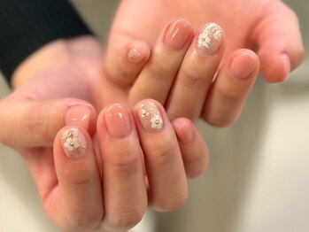 春ネイル/シンプルネイル