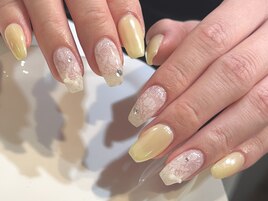 ◇レースネイル＆オーロラ