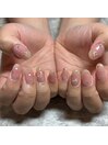 ふんわりチークネイル♪