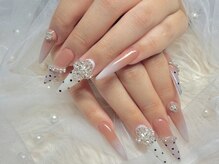 ジーエーネイル(G.A nail)/長さ出し10本+パーツつけ放題