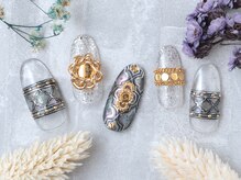 テンプテーション ネイル スタジオ(Temptation nail studio)/ERIKA／上品モロッカンネイル