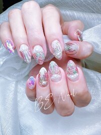 人魚のしっぽネイル