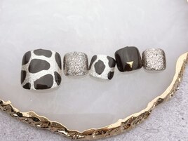 ダルメシアンネイル¥7000