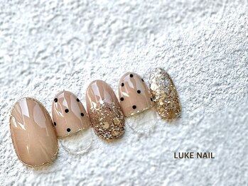 ルークネイル 恵比寿店(LUKE NAIL)/ドットフレンチネイル　春夏秋冬
