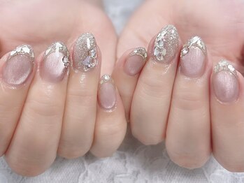 ディアリーネイル(Dearly Nail)/マグネット＆ガラスフレンチ