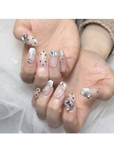 ケソン ネイル スタジオ(qeson nail studio)/フレンチガーリー定額デザイン♪