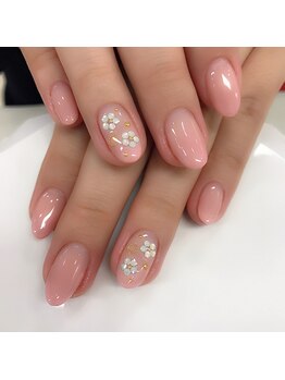 ネイルサロン クール(Nailsalon Coeur)/フラワー シンプルネイル