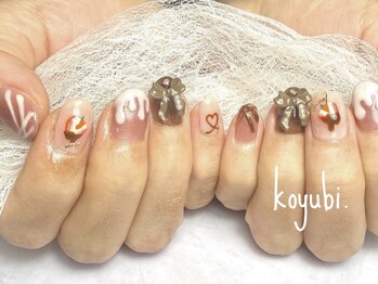 コユビ(koyubi.)/いちごチョコバレンタインネイル