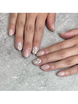 コロレ(colore')/レオパード×パールホワイト