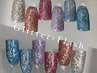 期間限定！！この夏【FOOT】をキラキラに★グリッター×フラッシュ¥7000