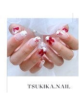ツキカドットネイル(tsukika.nail)/レースフレンチ
