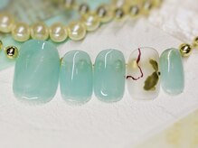 ネイルアンドアイラッシュ ブレス エスパル山形本店(BLESS)/手描きニュアンスネイル