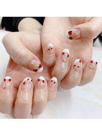 さくらんぼネイル