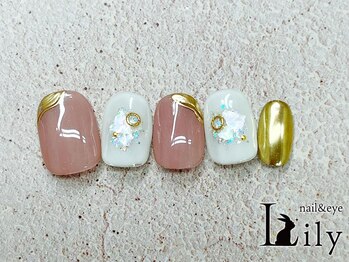 リリー 橋本店(Lily)/ピンクシェルネイル