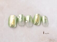 アイネイルズ 横浜EAST店(I-nails)/クリアベースメタリックネイル