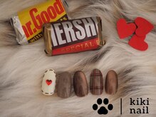 キキネイル 二子玉川(kikinail)/バレンタインネイル/チェック