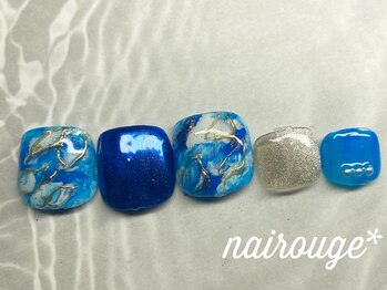 ネイル―ジュ 札幌大通店(nairouge*)/フット♪マーブルネイル♪