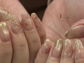 ちゅるんトレンド桃ネイル