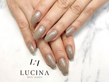 ネイルスタジオ ルキナ(LUCINA)/c-403 大人上品グレージュネイル