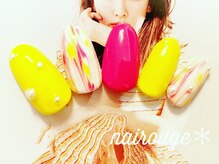 ネイル―ジュ 札幌大通店(nairouge*)/ピーコックマーブル♪